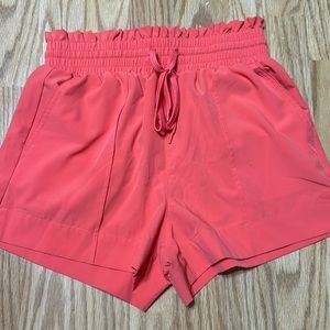 No Boundaries High Waist Coral Shorts